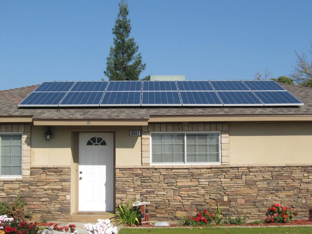 summer house with solar