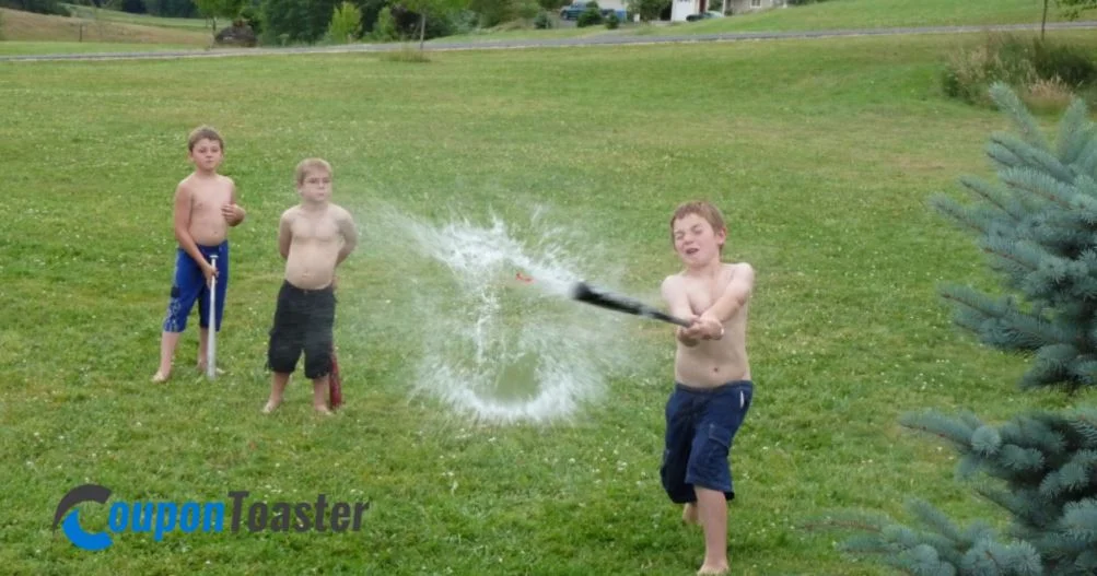 3. Play Water Balloon Baseball or Balloon Tennis