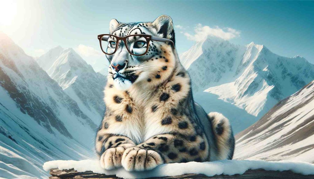 Snow Leopard Frame Eyeglasses This Holiday Season