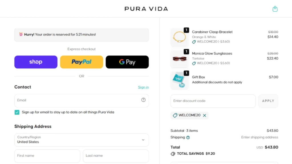20% Off On Puravida Bracelets With Code WELCOME20