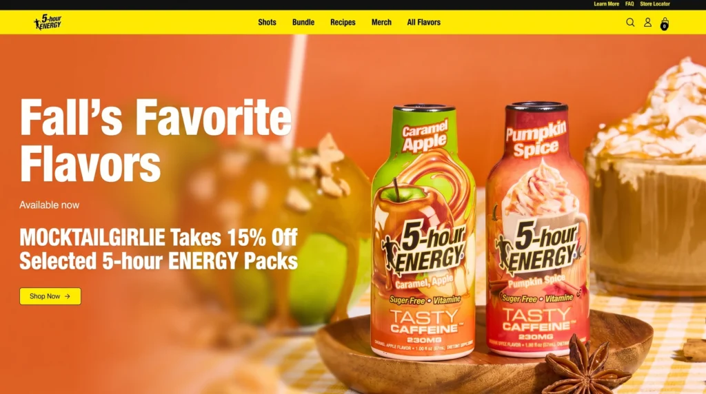 MOCKTAILGIRLIE Takes 15% Off Selected 5-hour ENERGY Packs