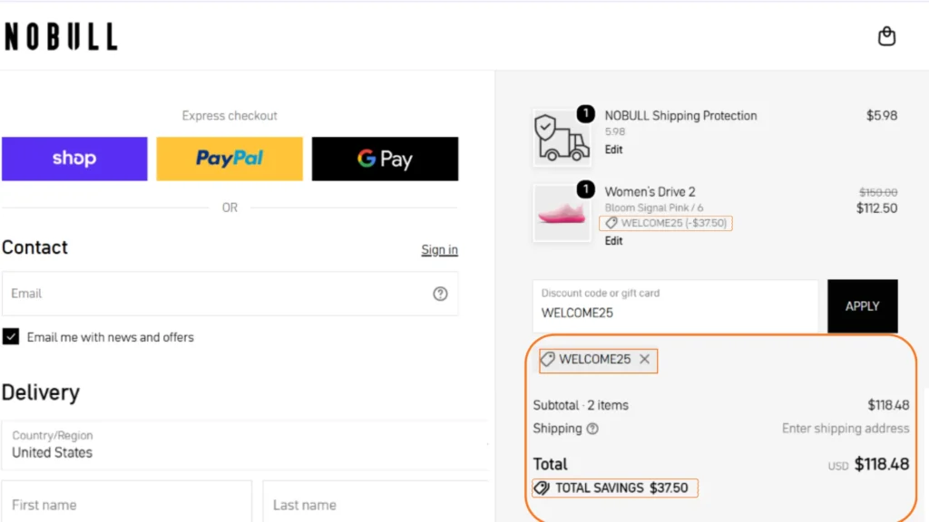 NOBULL Discount Code WELCOME25 Plus The Store Sale On Shoes And Apparel