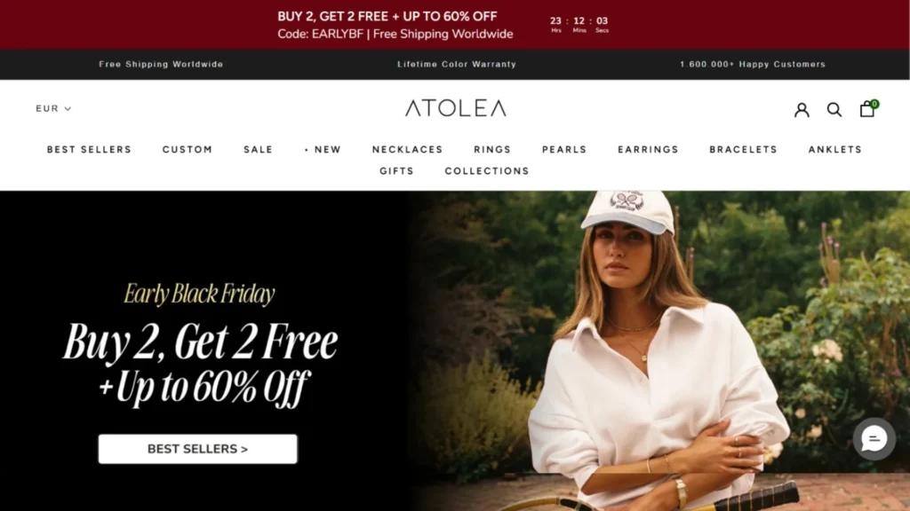 Atolea Black Friday Sale: Up to 60% Off, 2 Free With EARLYBF