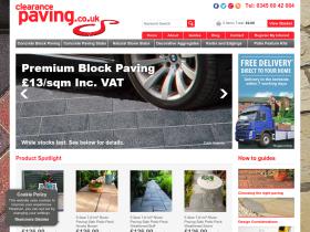 Clearance Paving discount code