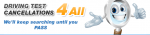 Driving Test Cancellations 4All discount code